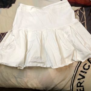 Mini white skirt